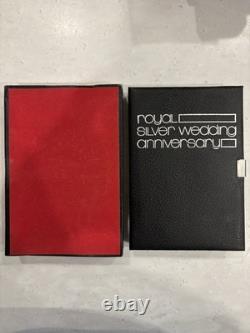 1972 Franklin Mint Royal Wedding Anniversary Sterling Silver/Bullion Medal Set