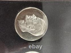 1972 Franklin Mint Royal Wedding Anniversary Sterling Silver/Bullion Medal Set