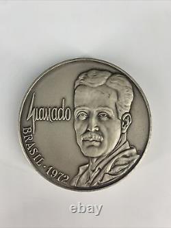 1972 Franklin Mint'Samba School' Waldin Granado Sterling Silver Medal Art