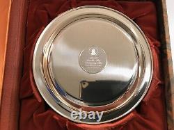 1972 Franklin Mint Solid Sterling Silver 6.9 OZ First Thanksgiving Plate N556