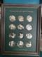 1972 Franklin Mint Spirit Of Scouting 12 Sterling Silver Medal Set 9.5 Troy Oz