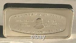 1972 Franklin Mint Sterling Silver 50-state Bankmarked Ingot Set Almost 100 Oz