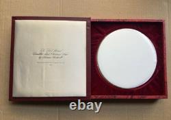 1972 Franklin Mint Sterling Silver Collector's plate The Carolers by N. Rockwell