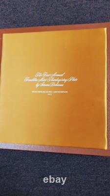 1972 Franklin Mint Sterling Silver First Thanksgiving Plate COA/BOX NICE
