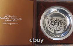 1972 Franklin Mint Sterling Silver First Thanksgiving Plate by Stevan Dohanas