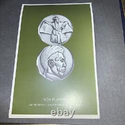 1972 Franklin Mint Sterling Silver Medal, TAKANORI MATSUOKA 7.39 TROY Ounces