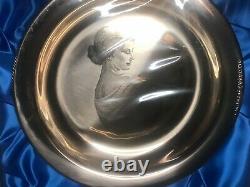 1972 Franklin Mint Sterling Silver Mother's Day Plate Limited Edition