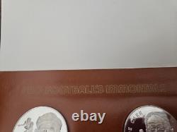 1972 Franklin Mint Sterling Silver Pro Hall of Fame Medals Jim Thorpe & Joe Carr