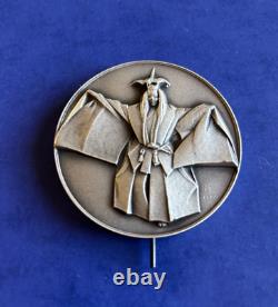 1972 Franklin Mint Sterling Silver Sculpture Medal Matsuoka Nippon 7 Troy Oz COA