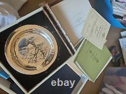 1972 James Wyeth Sterling Silver Plate With Authenticity Certificate