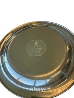 1972 Norman Rockwell Franklin Mint The Carolers Sterling Silver Christmas Plate