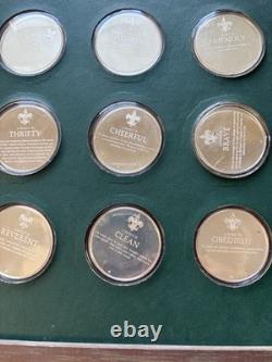 1972 Norman Rockwell Spirit Scouting Franklin Mint Sterling Silver 8,7 oz ASW