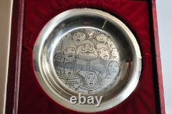 1972 Norman Rockwell Sterling Silver Plate Franklin Mint The Carolers Limited Ed