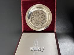 1972 Norman Rockwell Sterling Silver Plate Franklin Mint The Carolers Limited Ed