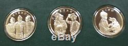 1972 Norman Rockwell's Sterling Silver 12 Scout Law Tokens Franklin Mint