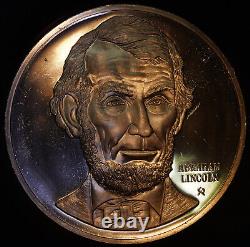 1972 President Abraham Lincoln Franklin Mint 925 Sterling Silver round C4035