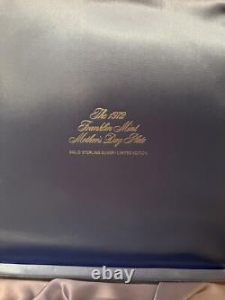 1972 Solid Sterling Silver 925 Franklin Mint Mothers Day Plate Mother & Child