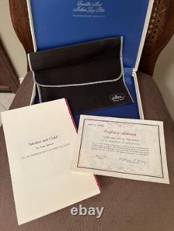 1972 Solid Sterling Silver 925 Franklin Mint Mothers Day Plate Mother & Child