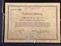 1972 Solid Sterling Silver 925 Franklin Mint Mothers Day Plate Mother & Child