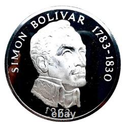 1972 Sterling Silver Proof 20 Balboas Panama 3.85 ASW Franklin Mint Coin
