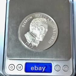 1972 Sterling Silver Proof 20 Balboas Panama 3.85 ASW Franklin Mint Coin