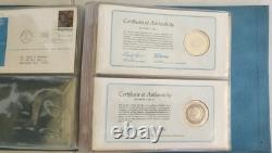 1972 United Nations Commemorative Medal Book Sterling Silver Proof Set of 5