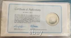 1972 United Nations Commemorative Medal Book Sterling Silver Proof Set of 5