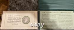 1973, 1974,1975 St. Patrick's Day Proof. 925 Silver Medal & Cachet Franklin Mint