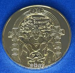 1973 24K on Sterling Silver Franklin Mint Book of Kells 9th Century Irish Coin