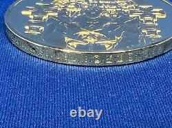 1973 24K on Sterling Silver Franklin Mint Book of Kells 9th Century Irish Coin