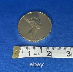 1973 24K on Sterling Silver Franklin Mint Queen Nefertiti Medal