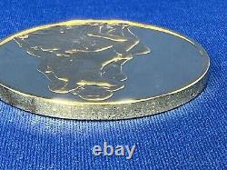 1973 24K on Sterling Silver Franklin Mint The Kiss 1886-1898 Coin