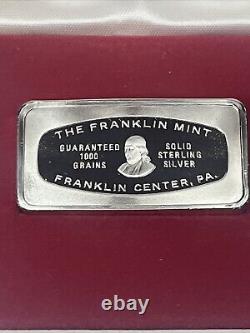 1973 Christmas Franklin Mint 2oz Sterling Silver Ingot Bar