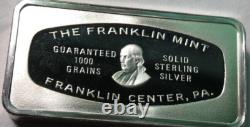 1973 Christmas Franklin Mint Silver Bar 2.29 Ounce of Sterling Silver