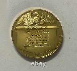 1973 Fm Sterling Silver 41 Gram Proof Presidential Coin = 1.2 Oz Asw = Reagan