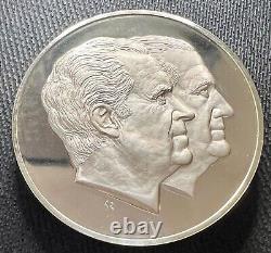 1973 Franklin Mint 5.75 oz. 925 Sterling Silver Proof Round Nixon Inauguration