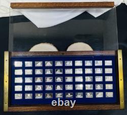 1973 Franklin Mint 50 Sterling Silver Mini Ingots GREAT SAILING SHIPS of HISTORY