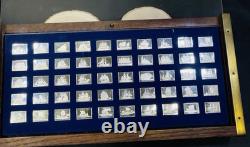 1973 Franklin Mint 50 Sterling Silver Mini Ingots GREAT SAILING SHIPS of HISTORY