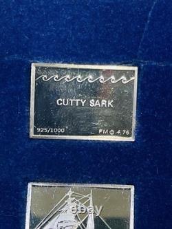 1973 Franklin Mint 50 Sterling Silver Mini Ingots GREAT SAILING SHIPS of HISTORY
