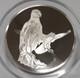1973 Franklin Mint. 925 Silver 2.1 Troy Oz. /51mm Proof Medal-marsh Hawk