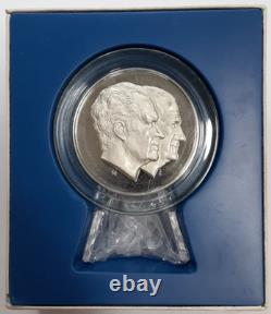 1973 Franklin Mint. 925 Silver Proof Inaugural Medal Nixon/Agnew 5.9 Ozt ASW