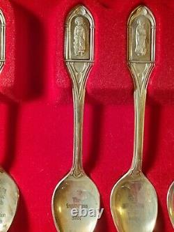 1973 Franklin Mint Apostles Sterling Silver Silver Spoons (13 pieces)