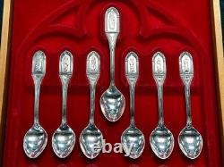 1973 Franklin Mint Apostles by Rodney Winfield Set of 13 Sterling Spoons