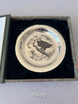 1973 Franklin Mint Bald Eagle Sterling Silver Plate 182g Box COA Richard Younger