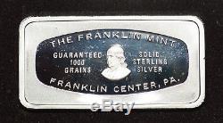 1973 Franklin Mint Bank Ingots Complete Set 104 Oz Sterling Silver
