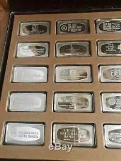 1973 Franklin Mint Bank Ingots Complete Set Sterling Silver