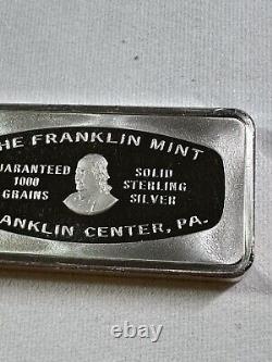 1973 Franklin Mint Christmas Silver Bar ASW 1.93 oz