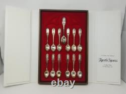 1973 Franklin Mint Collection of Apostle Silver Spoons COA and Case #3300