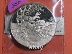 1973 Franklin Mint Country Christmas Sterling Silver Proof #350 Gem BU+++