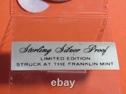 1973 Franklin Mint Country Christmas Sterling Silver Proof #350 Gem BU+++